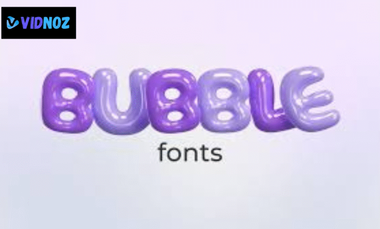 bubble font letters